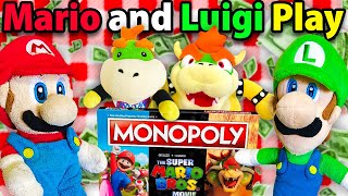 Crazy Mario Bros Mario and Luigi Play Monopoly 2 [upl. by Vallo]