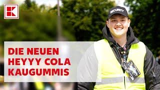 HeyMoritz schmuggelt neue HEYYY Gums „Cola“ auf Deutschlands größte Digitalmesse I Kaufland [upl. by Notsuj574]