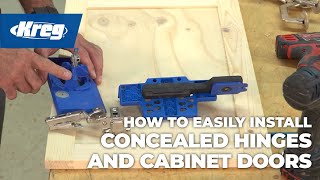 How To Easily Install Concealed Hinges amp Cabinet Doors [upl. by Boice]