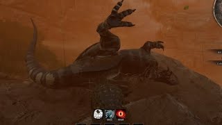 kaprosuchus vs sleeping acro darthnobody gameplay gamingpathoftitanskaprosuchus kaprobestapex [upl. by Ahsenor481]