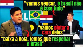 EITA quotFALTA DE RESPEITO COM A SELEÇÃO BRASILEIRAquot PARAGUAIOS DISCUTEM ANTES DO JOGO CONTRA O BRASIL [upl. by Byran412]