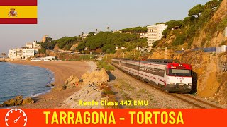 Cab ride Tarragona  Tortosa Spain Catalonia train drivers view in 4K [upl. by Gagliano845]