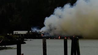 Ilwaco Landing Fire 1222024 [upl. by Rambort134]