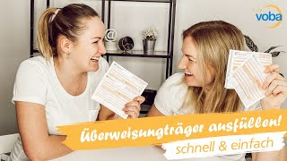 ÜBERWEISUNG ausfüllen Wir zeigen DIR wie es geht 🙏🏻bankingbyangelinaampdenise [upl. by Matta695]