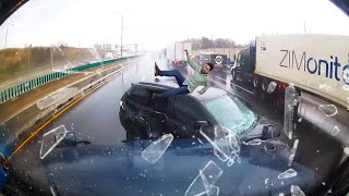 Insane Car Crashes Compilation  Brutal Dashcam Videos [upl. by Orv]