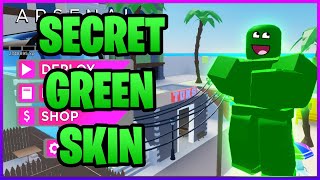 Fusionboys Secret Green Skin In Roblox Arsenal [upl. by Greenman]