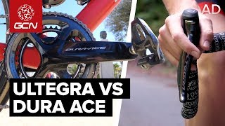 Shimano DuraAce Vs Shimano Ultegra  Whats The Difference [upl. by Einhpad749]