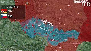 Invasion of Czechoslovakia in 1 minute using Google Earth [upl. by Dnomar]