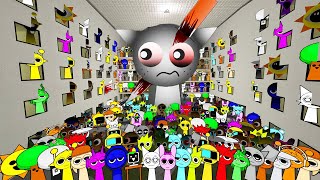 BIG INCREDIBOX SPRUNKI FAMILY FROM FULL HOTEL OF ANGRY MUNCI AND MORE NEXTBOTS OBUNGA in Gmod Pr2 [upl. by Caundra856]