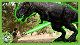 Tiny Dino TRex Shrink Blaster Trouble  🦖🦕 TRex Ranch Dinosaur Videos [upl. by Amles]