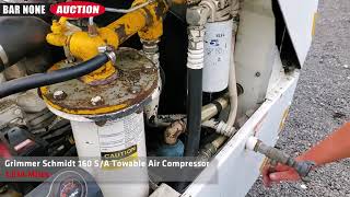 Grimmer Schmidt 160 SA Towable Air Compressor [upl. by Akinehc]