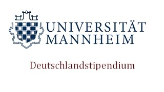 Deutschlandstipendium Universität Mannheim [upl. by Jennica149]