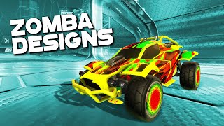 10 Amazing Zomba Designs in Rocket League [upl. by Ardnasirk]