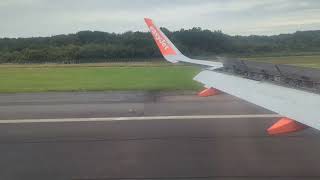 Excellent landing by EasyJet pilot at Nantes Atlantique Airport France Flight 3801 from Malpensa [upl. by Mitran]