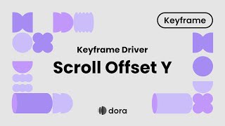 Dora Tutorial Keyframe Driver Scroll Offset Y [upl. by Hook]