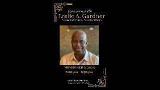 Leslie A Gardner Memorial Service  1192024 [upl. by Ymar670]