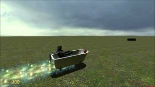 Garrys Mod Fliegende Badewanne [upl. by Aliab57]