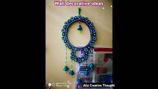 wall hanging ideas wall decorative craft waste material reuse ytshortstrendingviralreuse ideas [upl. by Glendon581]