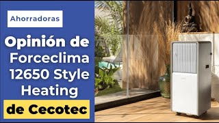 Opinión Aire Acondicionado Portátil Forceclima 12650 Style Heating Cecotec [upl. by Elyagiba]