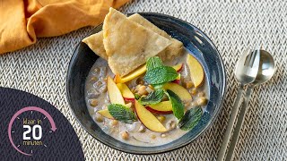 Indiase kikkererwten curry met nectarine amp flatbread  Klaar in 20 minuten [upl. by Daniyal]