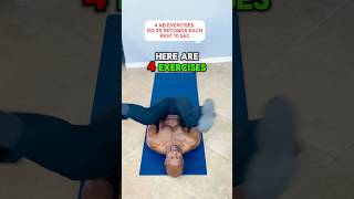 4 LOWER ABS EXERCISES  no equipment [upl. by Yelrebmyk]