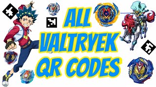 All Valtryek QR Codes  BEYBLADE BURST APP [upl. by Gove708]