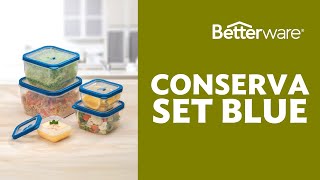 Conserva Set Blue Betterware [upl. by Htenay]