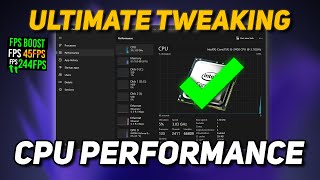 How To OPTIMIZE Your CPUProcessor For Gaming amp Performance in 2024  BOOST FPS amp FIX Stutters [upl. by Supen600]