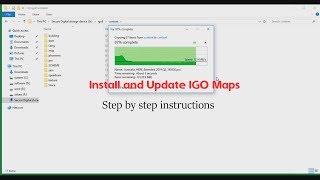 How To Install And Update IGo Primo Maps On SD Card [upl. by Ahsinrat264]