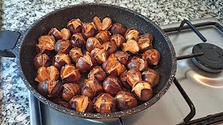 Tavada Kestane Nasıl Yapılır  Kestane Nasıl Pişirilir  Pratik Yemek Tarif  How to Cook Chestnuts [upl. by Analihp]