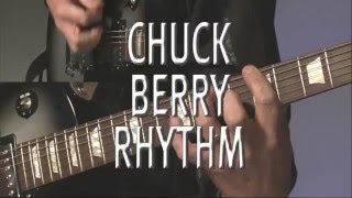 Chuck Berry Rhythm  BluesRock Guitar Lesson  Rock Like The Pros [upl. by Naujahs299]