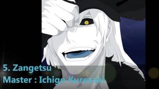 Bleach Top 20 Most Strongest Zanpakuto Spirits [upl. by Ahseei]