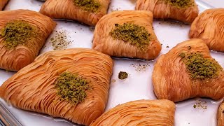 Cevizli Midye Baklava Tarifi 👌 TEK TEK AÇMADAN Midye Baklava Nasıl yapılır 👍 Şerbetli Tatlılar [upl. by Suzie]