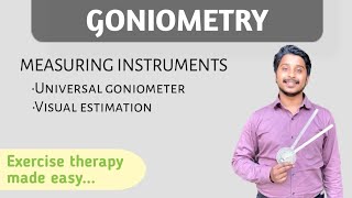 Goniometry part4  Universal Goniometer  visual estimation  Exercise Therapy  Physiotherapy [upl. by Wernda722]