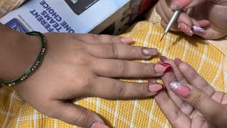 Nail extensions step by step tutorial video 😍🔱 nailextension [upl. by Aritak]