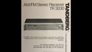 Tandberg TR 3030 receiver from the 80´s [upl. by Falda663]