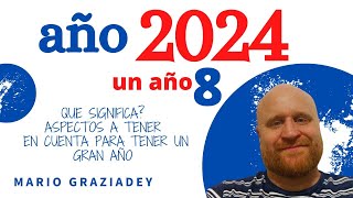 Numerología para el año 2024  Año 8 [upl. by Mckenzie]