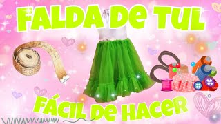 Cómo hacer falda de tul [upl. by Fraze]