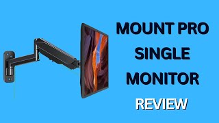 MOUNT PRO Single Monitor Wall Mount for 13 to 32 Inch Computer Screens Review [upl. by Solakcin]