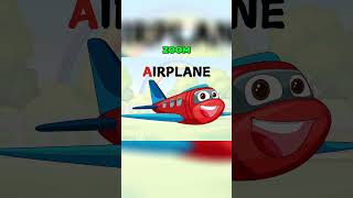 Learn FUN Words with an AIRPLANE Adventure alphabetlearning kidsalphabet kidseducation lettera [upl. by Thorn]