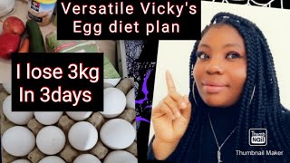 I tried versatile Vickys egg diet for 3days 900 caloriesamazing resultsweightloss [upl. by Ludwog]