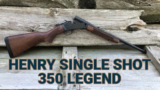 Henry Brings 350 Legend to the Single Shot Market [upl. by Birkner351]