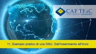 Esempio pratico di una DSU Dallinserimento allinvio [upl. by Omle]