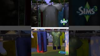 Clothesline  Sims 3 vs Sims 4 [upl. by Eemiaj806]