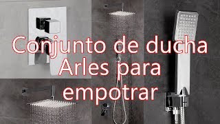 Conjunto empotrado Arles para ducha con rociador a pared [upl. by Paley]