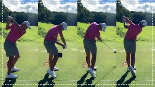 Collin Morikawa Driver Swing Rotation Through Impact [upl. by Maude]