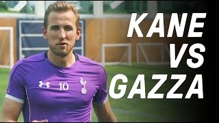 Harry Kane vs Gazza Free Kick Challenge GoalsRecreated [upl. by Adiuqal]