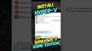 How To Install HyperV on Windows 11 Home [upl. by Akihc]