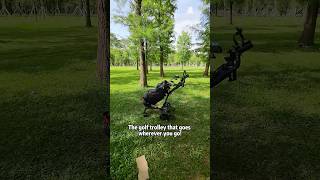 Anyone know why this golf trolley never loses someonegolf golftrolley golfswing electric [upl. by Vonni]