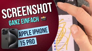 Wie man Screenshots auf dem iPhone 15 Pro macht Einfache Anleitung [upl. by Stevens740]